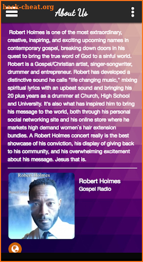 Robert Holmes Gospel screenshot