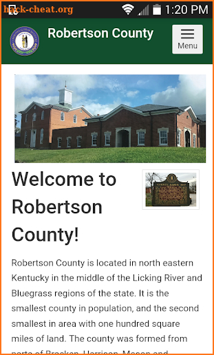 Robertson County screenshot