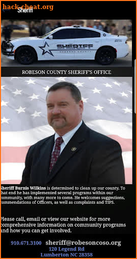 Robeson County Sheriff screenshot