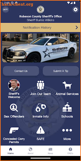 Robeson County Sheriff NC screenshot