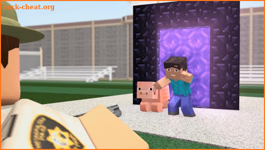 Roblox Jailbreak Meets Minecraft Animation screenshot