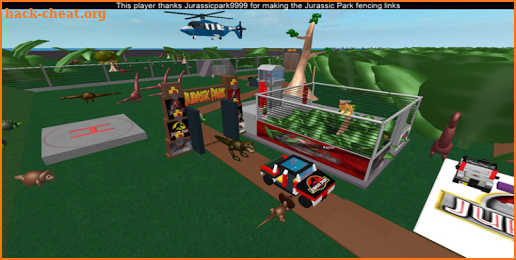 Roblox Jurassic World Game Community & Tips screenshot