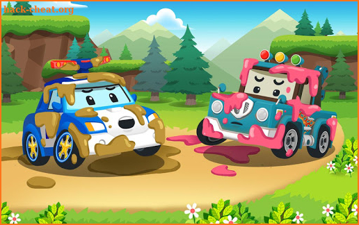 Robocar Poli Car Wash Habit Game screenshot