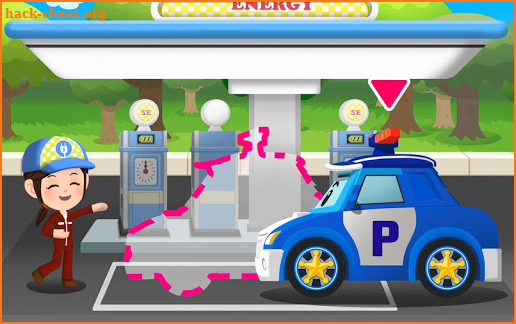 Robocar Poli Fuel Charging Habit Game screenshot