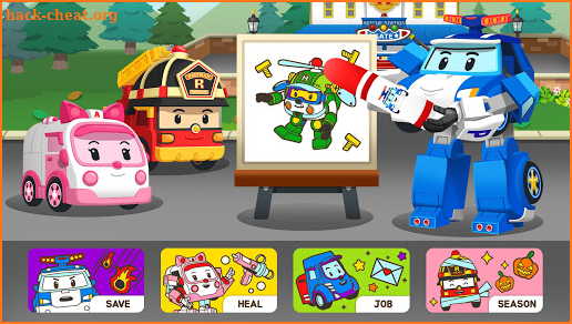 Robocar Poli SketchBook Game - Kids Painting,Color screenshot