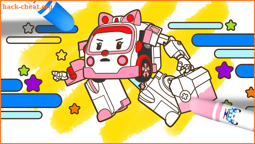 Robocar Poli SketchBook Game - Kids Painting,Color screenshot