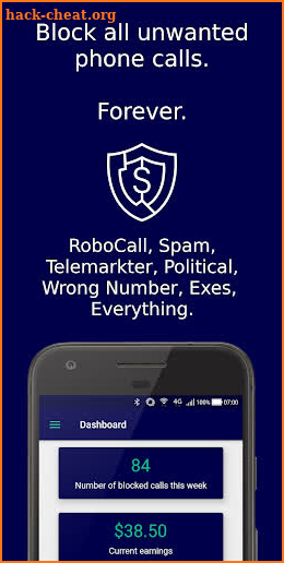RoboStopper: Block Robocalls or Get Paid screenshot