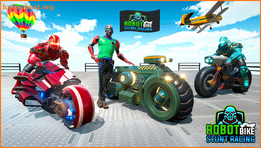 Robot Bike Stunt: Bike Stunt New Game 2020 screenshot
