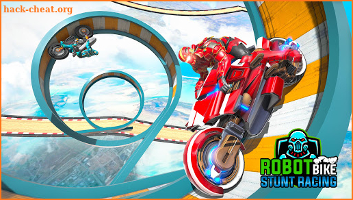 Robot Bike Stunt: Bike Stunt New Game 2020 screenshot
