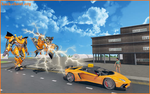 Robot Car Taxi: Future Robot Taxi Transporter game screenshot