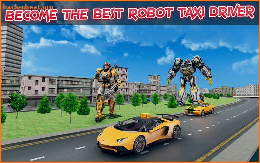 Robot Car Taxi: Future Robot Taxi Transporter game screenshot