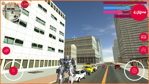 Robot Car Transforme Muscle Robot Car Simulator screenshot