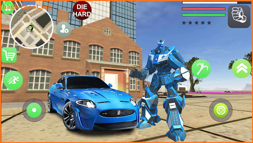 Robot Car Transforme Superhero Rescue Mission screenshot