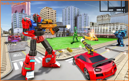 Robot Car Transforming Game - Robot Games screenshot