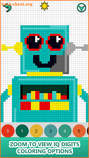 Robot Color by Number: Pixel Art, Number Draw 2018 screenshot