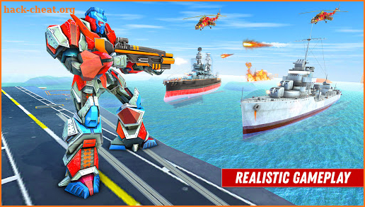 Robot Cruise Ship Transform Robot Shooting Games screenshot