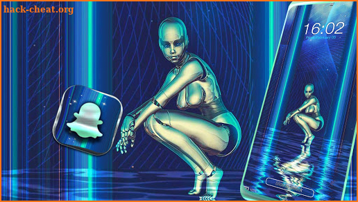 Robot Girl Theme screenshot