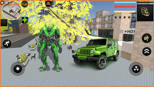 Robot Muscle Car Robot Transform Super Robot Game screenshot