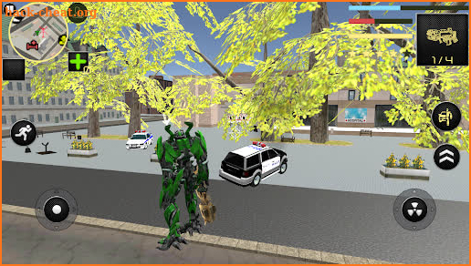 Robot Muscle Car Robot Transform Super Robot Game screenshot