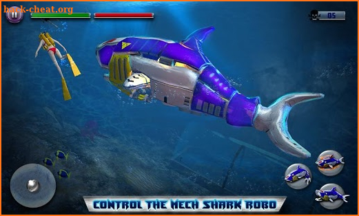 Robot Sea Shark Simulator screenshot