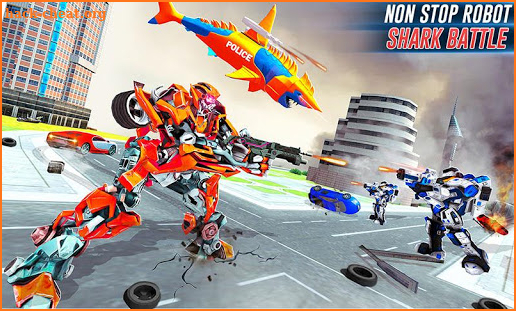 Robot Shark Attack: Transform Robot Shark Games screenshot