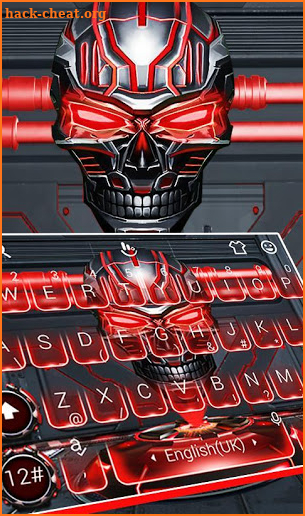 Robot Skull Keyboard Theme screenshot