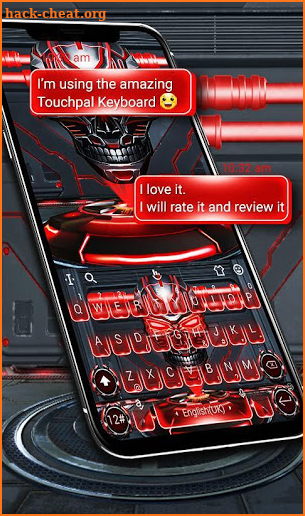 Robot Skull Keyboard Theme screenshot