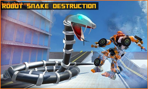 Robot Snake Anaconda Transform City Battle Attack screenshot