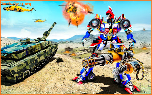 Robot Transform Tank Action Game screenshot