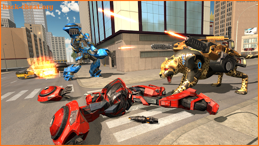 Robot Transforming Cheetah Attack: Cheetah Games screenshot