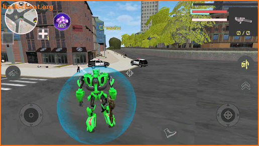 Robot War Car Transform: Crime City Robot Games screenshot