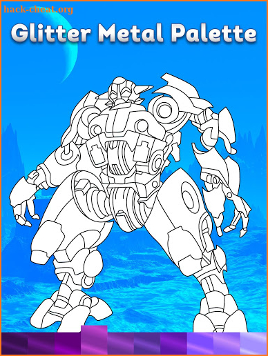 Robots Coloring Pages with Animated Effects screenshot