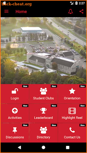 Rochester University screenshot