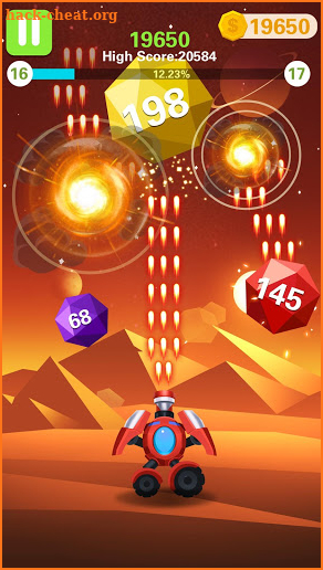 Rock Blast - Fire Ball screenshot