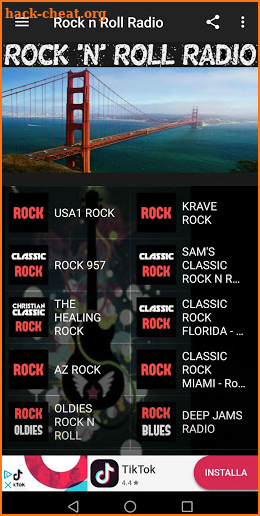 Rock n Roll music radio screenshot