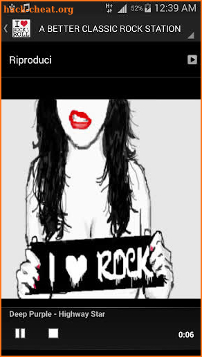 Rock n Roll music radio screenshot
