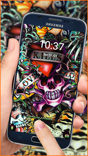Rock Skull Graffiti Theme & Lock Screen & Call screenshot