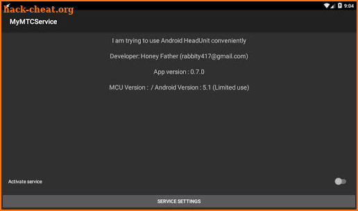 [RockChip] MyMTCService (RK318 screenshot