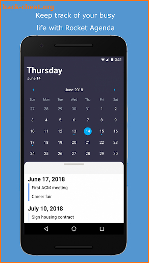Rocket Agenda: Simple planner app for students screenshot