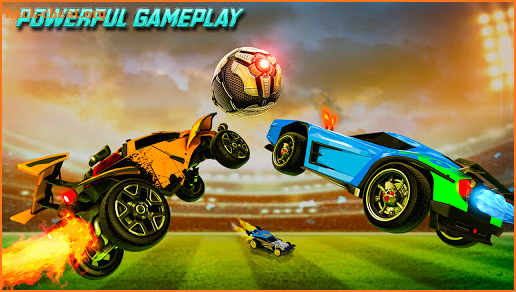 Rocket Car Turbo Soccer: Football league Car Games screenshot