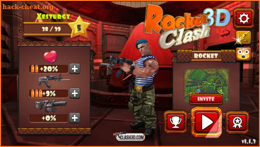 Rocket Clash 3D - Third person shooter multiplayer screenshot