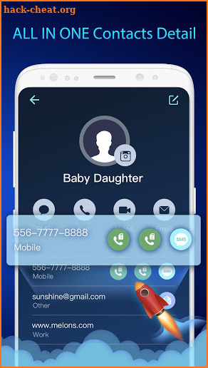 Rocket Contacts- Phone Dialer, Calls Block& Caller screenshot