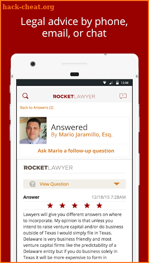 Rocket Lawyer: Lawyer, Legal Forms, Attorney Forms screenshot