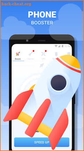 Rocket Master Phone Booster and Cleaner RAM screenshot