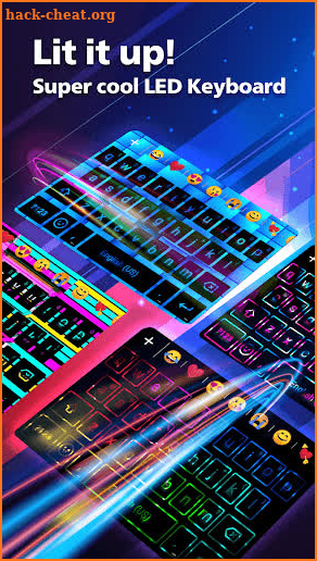 Rockey LED keyboard-Colorful, lighting, RGB, emoji screenshot