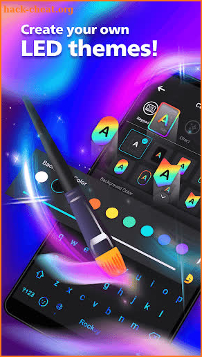 Rockey LED keyboard-Colorful, lighting, RGB, emoji screenshot