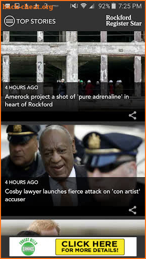 Rockford Register Star, IL screenshot
