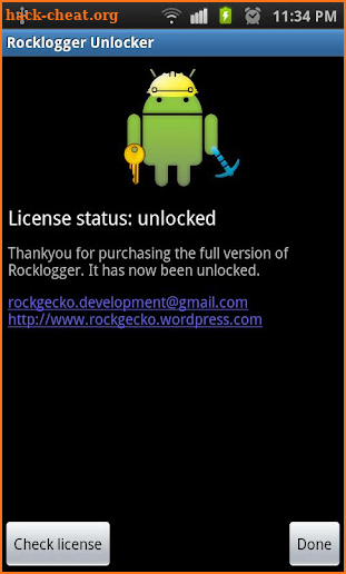 Rocklogger Unlocker screenshot