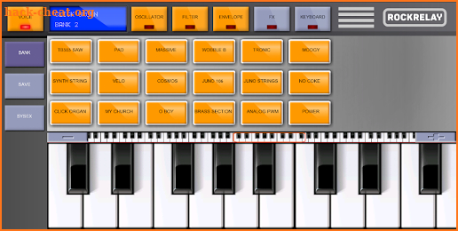 Rockrelay Analog Synthesizer screenshot