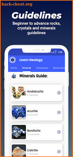 Rocks, Crystal and mineral Pro screenshot